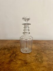 Quality Antique Victorian Glass Decanter 
