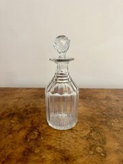 Quality Antique Victorian Glass Decanter 