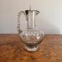 Pair of antique 19th century claret jugs  Pair of hand blown claret jugs