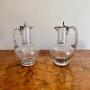 Quality pair of antique 19th Century claret jugs