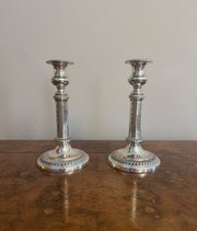 Regency Telescopic Sheffield Plated Candlesticks