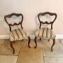 Set of six Antique Victorian rosewood dining chairs  Set of six Victorian rosewood dining chairs