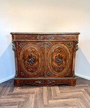 Antique 19th Century Marquetry Inlaid Cabinet