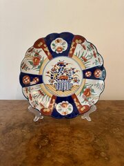 Antique Japanese Imari Scalloped Shaped Edge Plate