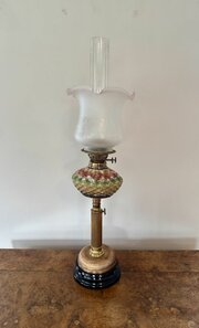 Quality Antique Victorian Telescopic Oil Lamp 