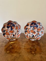 quality pair of antique Japanese imari plates