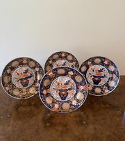 Set Of Four Antique Japanese Imari Small Plates 