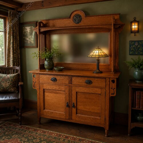 A Lovely Arts and Crafts Dresser