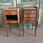 A Good Pair Of French Bedside / Lamp Tables