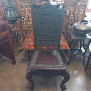 A Very Good Anglo Indian Padouk Wood Chair.