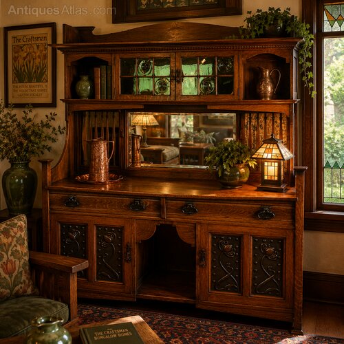 Beautiful Arts and Crafts Cottage Dresser