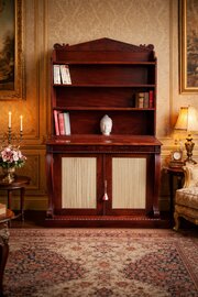 Fine Regency Mahogany Chiffonier Bookcase