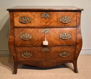 18th Century Dutch Mahogany Bombe Chest  