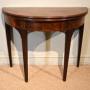 18th Century Mahogany Demi Lune Table