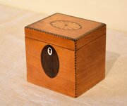18th Century satinwood tea caddy