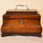18th Century Burr Walnut Tea Caddy