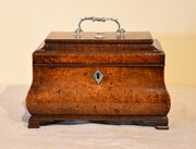 18th Century Burr Walnut Tea Caddy