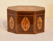 18th century harewood tea caddy