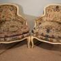 19th Century French Armchairs with Tapestry