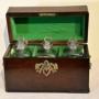 George III mahogany decanter box