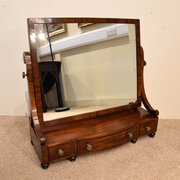 Large Regency Mahogany Dressing Mirror