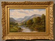 Oil Painting by Charles Leader North Wales Landsc