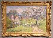 Oil Painting By Lorenzo Headley "Sheep Grazing"