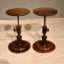 Pair 19th Century Rosewood Adjustable Candlestands