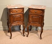 Pair Of French Oak Bedside Cabinets