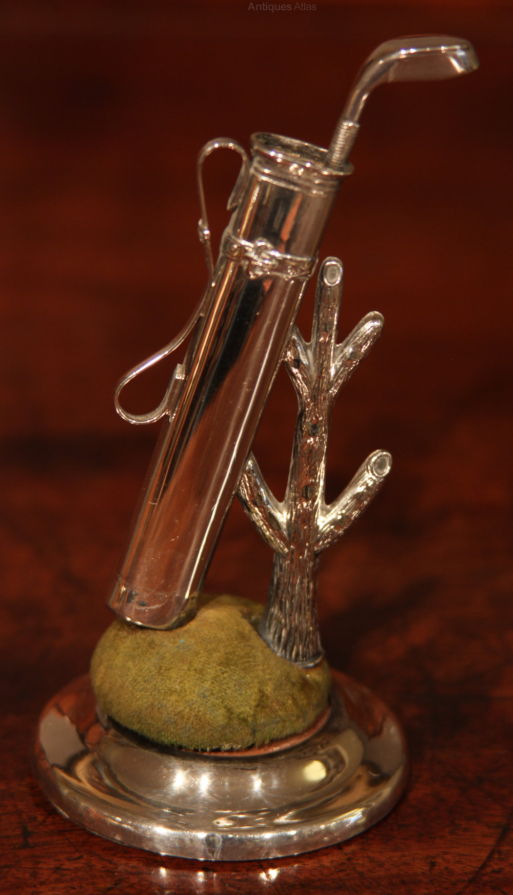 Antiques Atlas Rare Novelty Golf Silver Ring Tree And Hat Holder