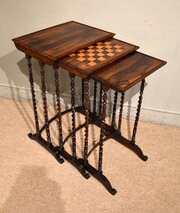 Regency Rosewood Nest Of Tables