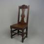 17th Century Back Stool Oak Side Chair c. 1670