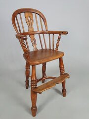 19th C Ash, Oak And Elm Child’s Windsor Chair