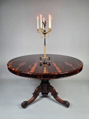  Beautiful Coromandel Circular Dining Table C.1865
