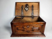 Charles II Oak Safe Box C.1680