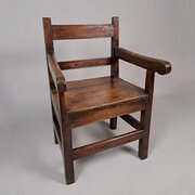 Charming 18th Century Welsh Oak Armchair 