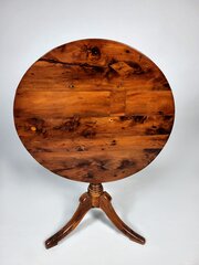 Charming Georgian Yew Wood Wine Table C. 1750