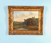 English Oil On Board T C Hofland (1777-1843) 