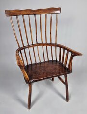 Exceptional 18th Century Yew Wood Hedge Chair