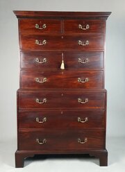George III ‘Chippendale Pattern’ Chest On Chest 
