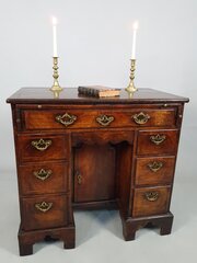 George II Walnut Kneehole Desk C.1735