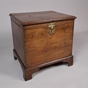 George I English Oak Box Stool C. 1725
