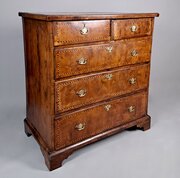 George I Yew Wood Chest Of Drawers C. 1720