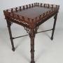  Gothic Padauk Chippendale Silver Table c.1830