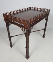  "Gothic" Padauk Chippendale Silver Table C.1830