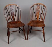Handsome Pair Of Georgian Stickback Windsor Chairs