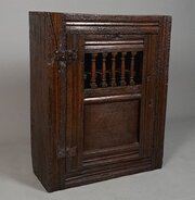 James I Oak Mural Livery Cupboard On Stand C. 1620