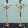 Pair Barbedienne Bronze and Ormolu Candelabra 
