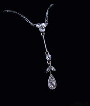 Platinum And Diamond Art Nouveau Necklace