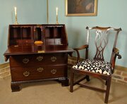 Rare And Fine Padauk Wood Bureau C.1780